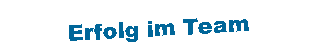 Textfeld: Erfolg im Team